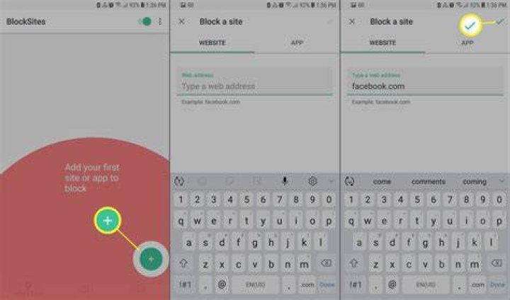 block websites on android