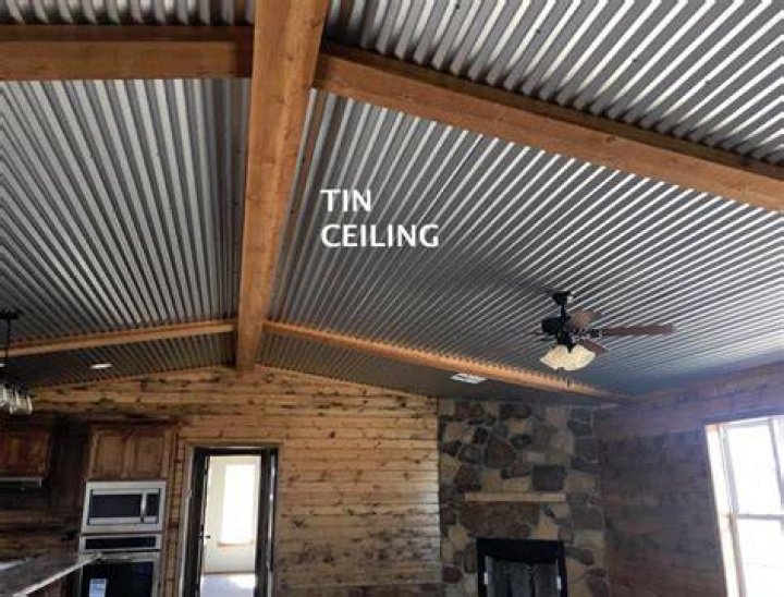 corrugated metal ceiling ideas