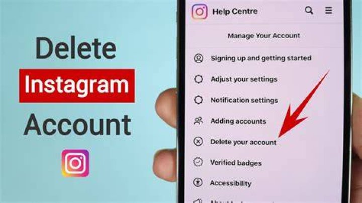delete an Instagram account