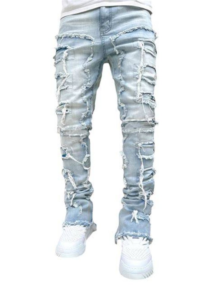 distressed jeans