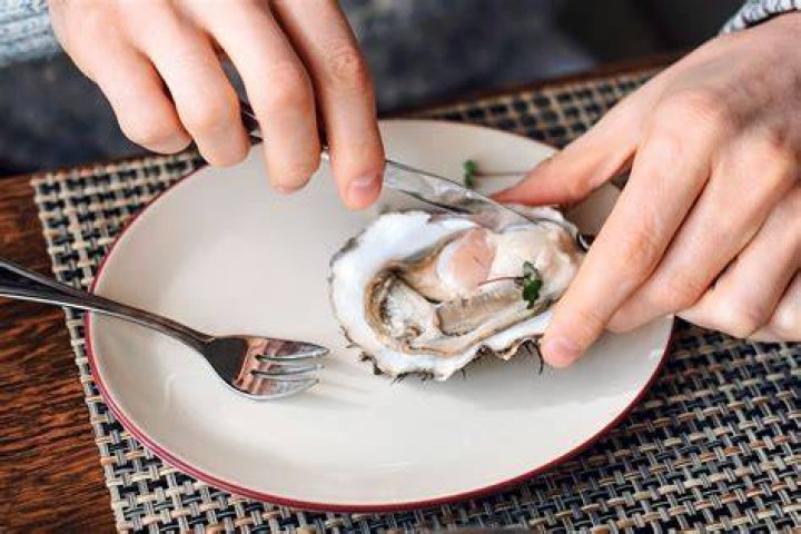 eating oysters