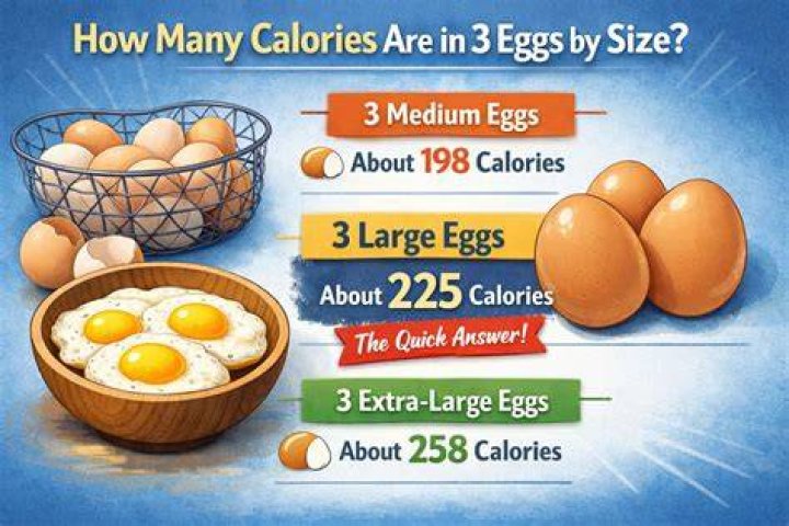 how many calories in 3 scrambled eggs