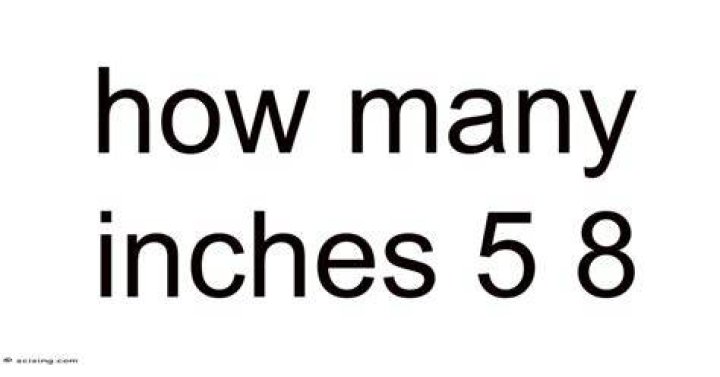 How Many Inches Is 5 5 How Many Inches Is 5 5