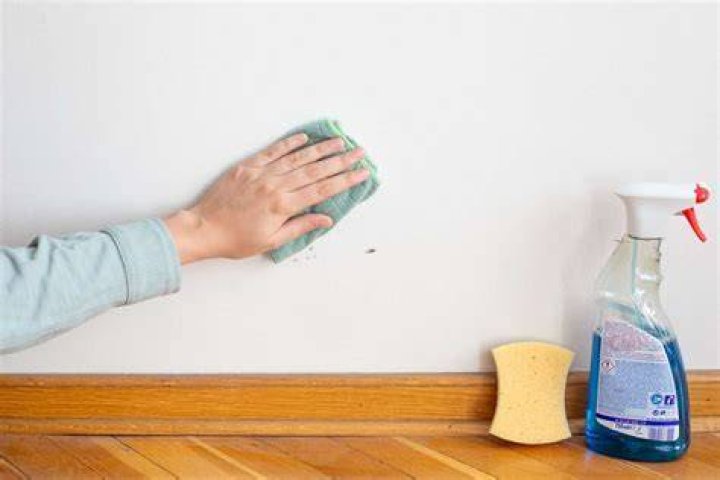 how to clean walls with flat paint