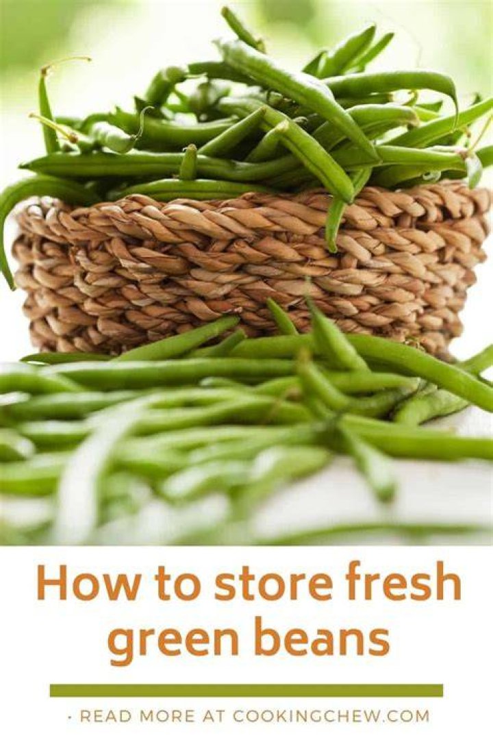 how to store fresh green beans