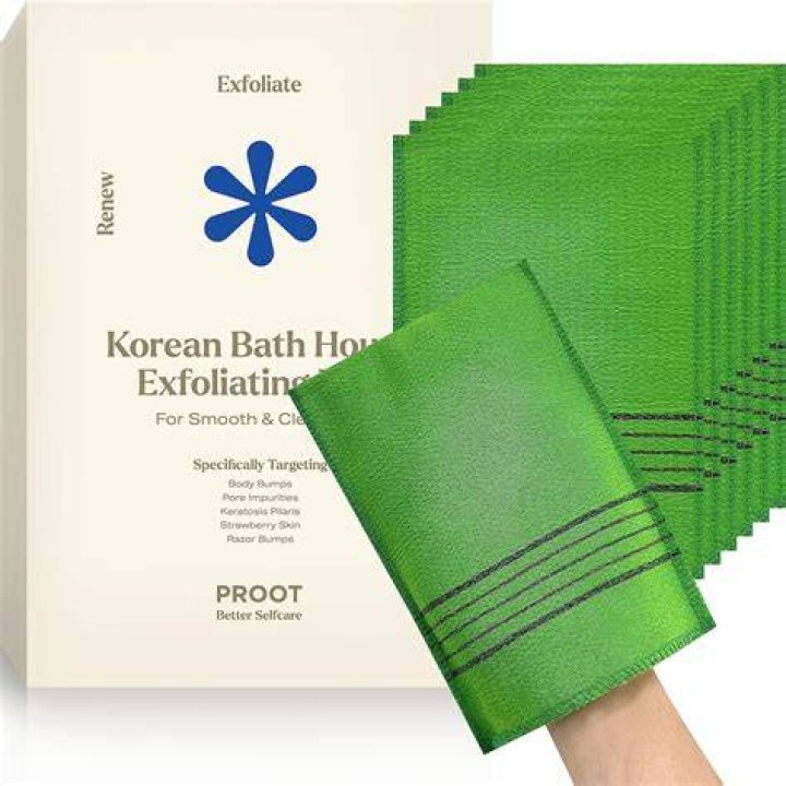 korean exfoliating mitt