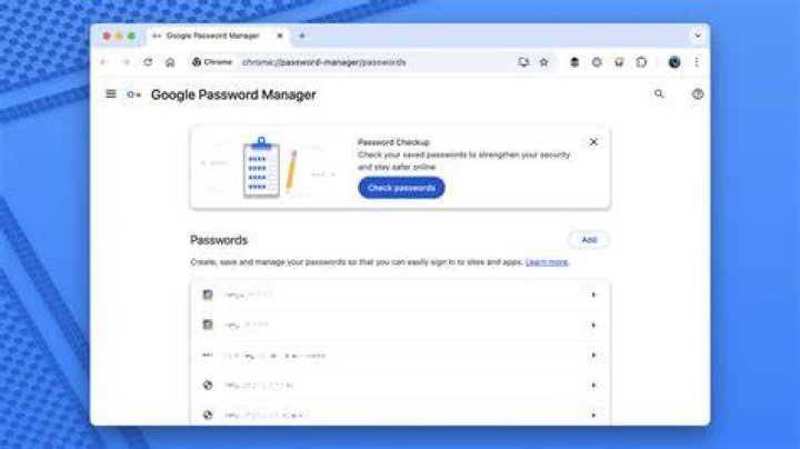 my saved passwords
