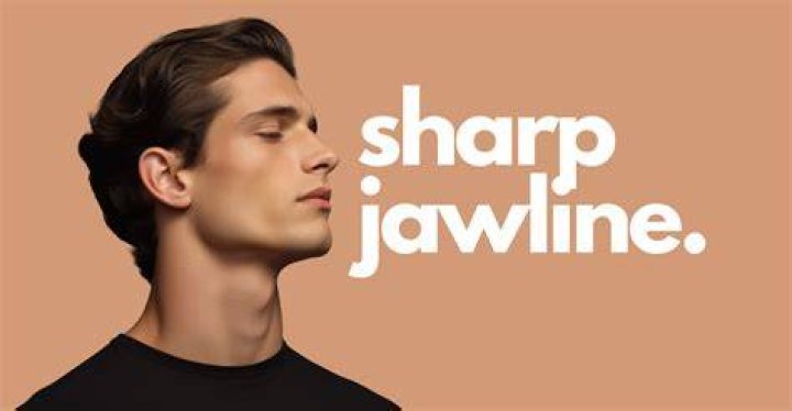 sharp jawline