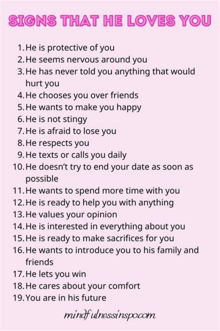 signs he loves you
