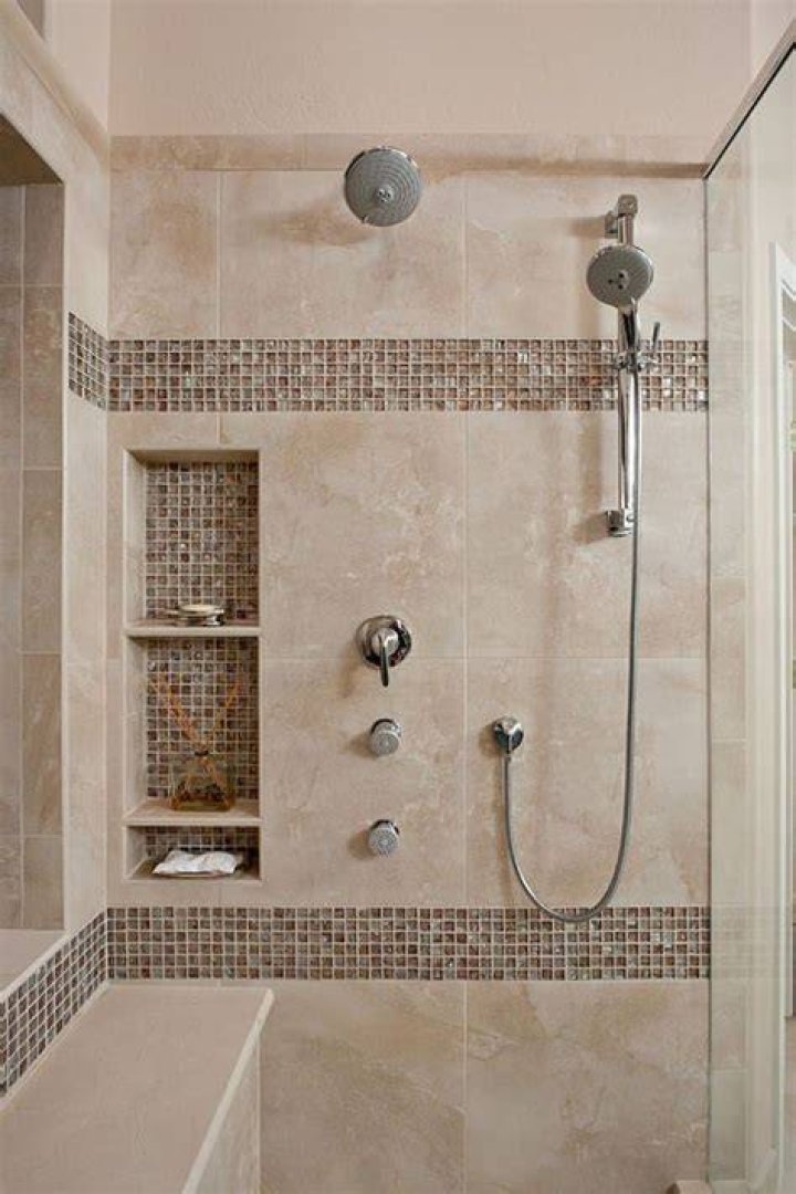 tile shower niche