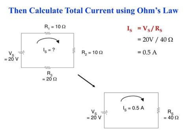 total circuit current to be measured