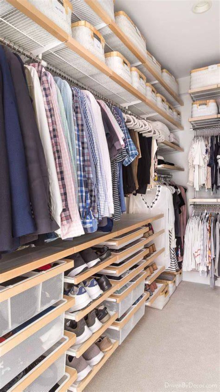 walk in closet organization ideas