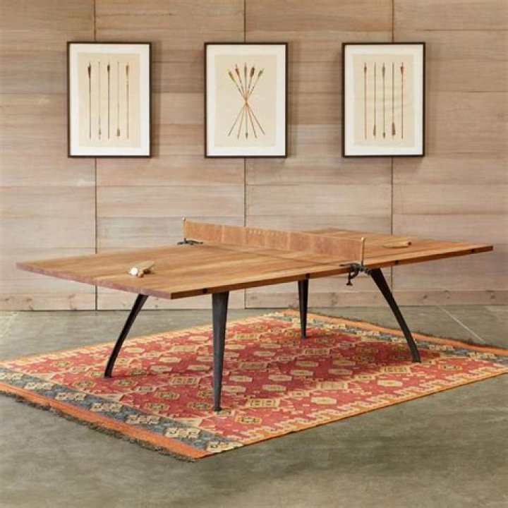 wood ping pong table